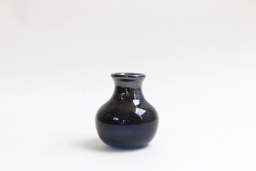 オオタ硝子研究室　花入れ　ネイビーの画像