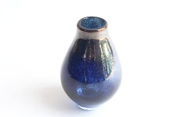 オオタ硝子研究室　花入れ　ネイビーの画像