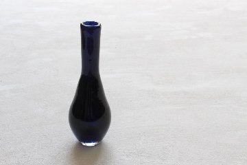 オオタ硝子研究室　花入れ　ネイビーの画像