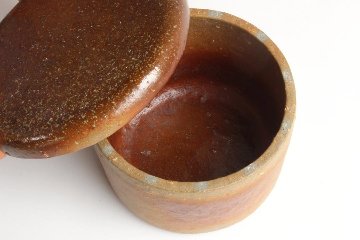 渡辺隆之　蓋物/薪窯焼成の画像