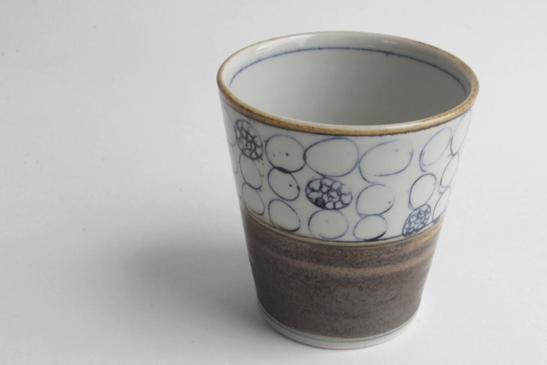 鈴木美佳子　ほそほそコップ　丸々（茶）の画像