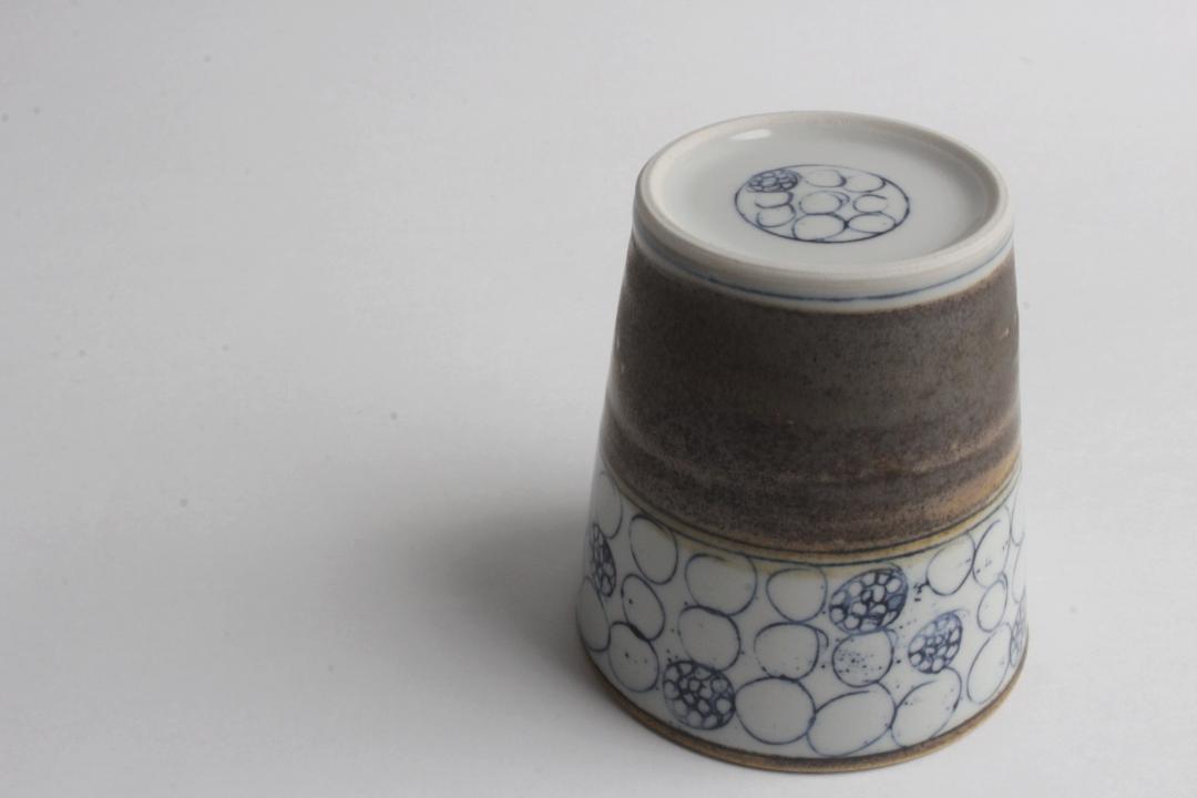 鈴木美佳子　ほそほそコップ　丸々（茶）の画像