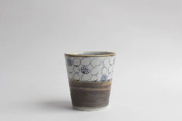 鈴木美佳子　ほそほそコップ　丸々（茶）の画像