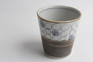 鈴木美佳子　ほそほそコップ　丸々（茶）の画像
