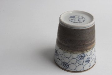 鈴木美佳子　ほそほそコップ　丸々（茶）の画像