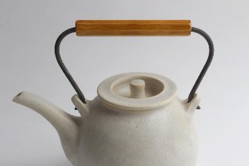 角掛政志　耐火土瓶　白（大）の画像