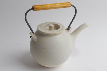 角掛政志　耐火土瓶　白（大）の画像