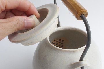 角掛政志　耐火土瓶　白（大）の画像