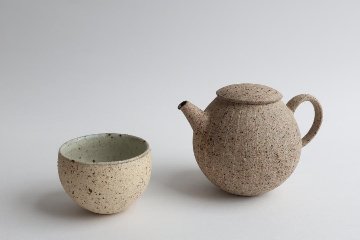 畑中　篤　荒土線刻急須　小の画像