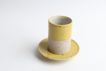 畑中　篤　黄白掛け分けカップセット　小の画像
