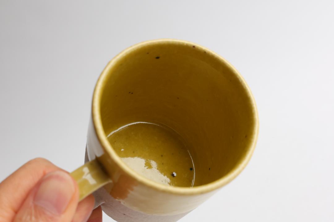 畑中　篤　黄白掛け分けマグ　小　荒半磁の画像