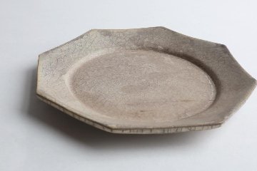 塚本友太　八角皿S　薄銀の画像