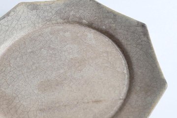 塚本友太　八角皿S　薄銀の画像