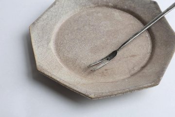 塚本友太　八角皿S　薄銀の画像