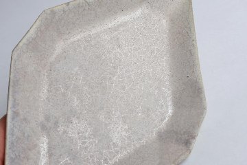 塚本友太　ひし形皿　薄銀の画像