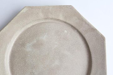 塚本友太　八角皿L　薄銀の画像