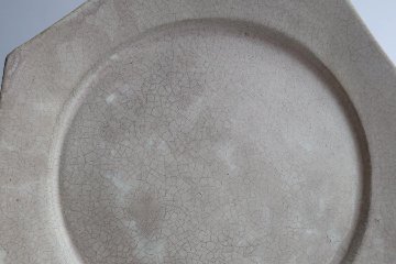 塚本友太　八角皿L　薄銀の画像