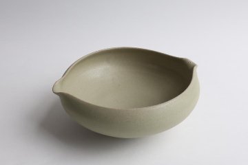 塚本友太　両口鉢　緑の画像