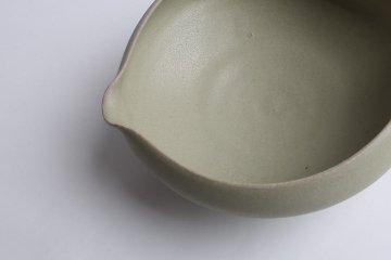 塚本友太　両口鉢　緑の画像