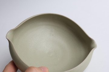 塚本友太　両口鉢　緑の画像