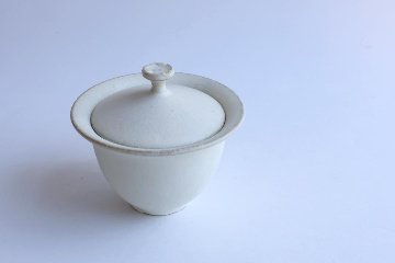 塚本友太　蓋碗　白の画像
