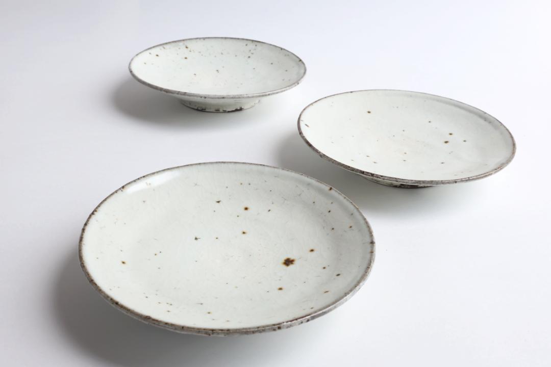 坪井俊憲　粉引五寸皿の画像