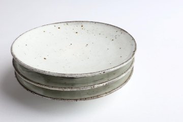 坪井俊憲　粉引五寸皿の画像