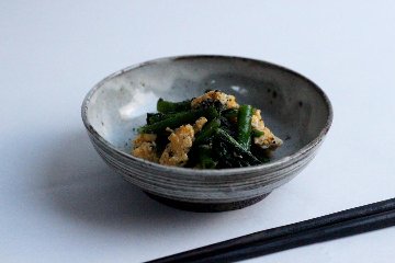 坪井俊憲　刷毛目粉引なます皿の画像