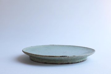 坪井俊憲　灰釉高台皿　中の画像