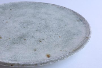 坪井俊憲　刷毛目台皿の画像
