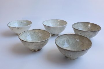坪井俊憲　粉引飯碗の画像