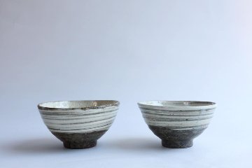 坪井俊憲　刷毛目飯碗の画像
