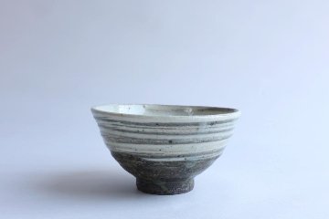 坪井俊憲　刷毛目飯碗の画像