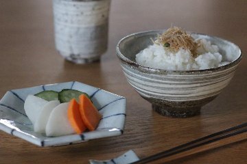 坪井俊憲　刷毛目飯碗の画像