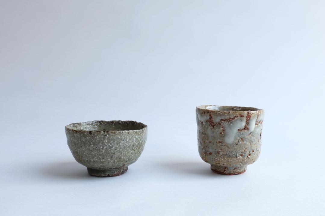 坪井俊憲　灰釉ぐい呑の画像