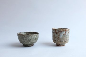 坪井俊憲　灰釉ぐい呑の画像