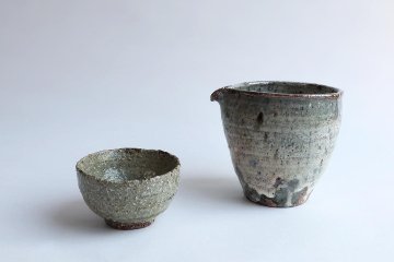 坪井俊憲　灰釉ぐい呑の画像