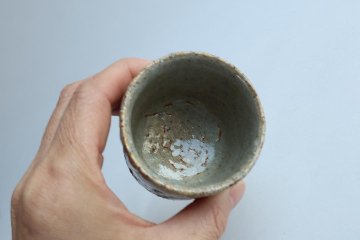 坪井俊憲　灰釉ぐい呑の画像