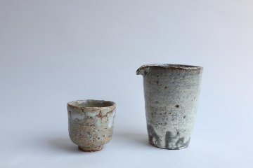 坪井俊憲　灰釉ぐい呑の画像