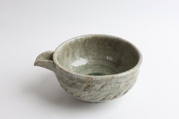 坪井俊憲　灰釉片口の画像