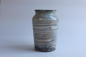 坪井俊憲　刷毛目壺の画像