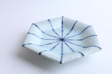 小峠貴美子　六角皿　大　十草　の画像