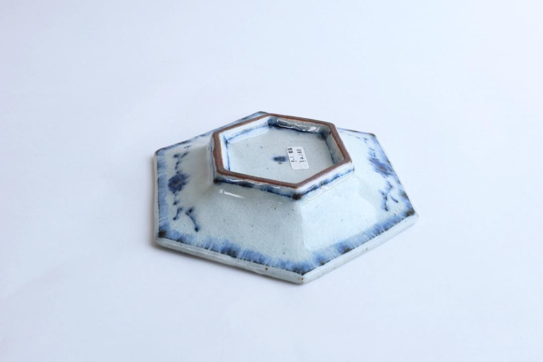 小峠貴美子　六角皿　小　唐草の画像