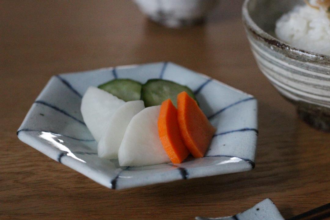 小峠貴美子　六角皿　小　十草の画像