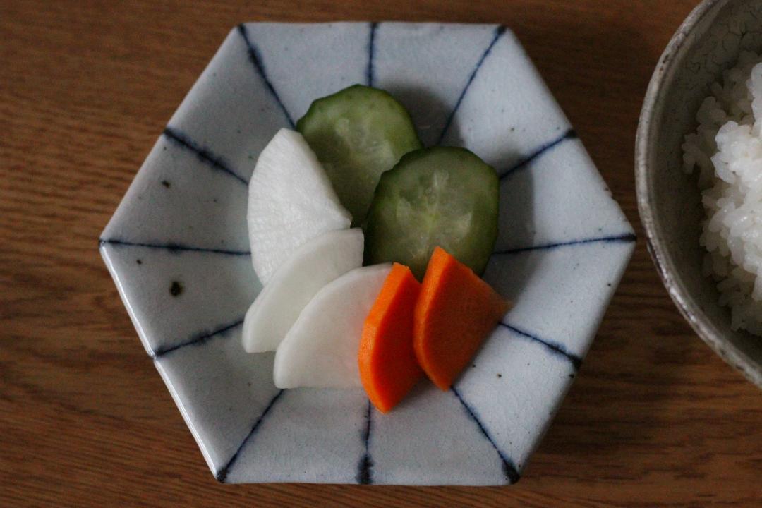 小峠貴美子　六角皿　小　十草の画像