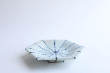 小峠貴美子　六角皿　小　十草の画像