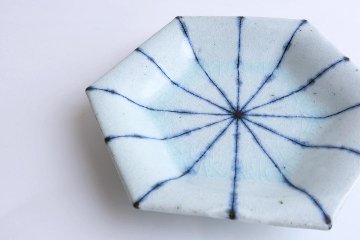 小峠貴美子　六角皿　小　十草の画像