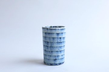 小峠貴美子　筒湯呑み　縞の画像