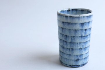 小峠貴美子　筒湯呑み　縞の画像