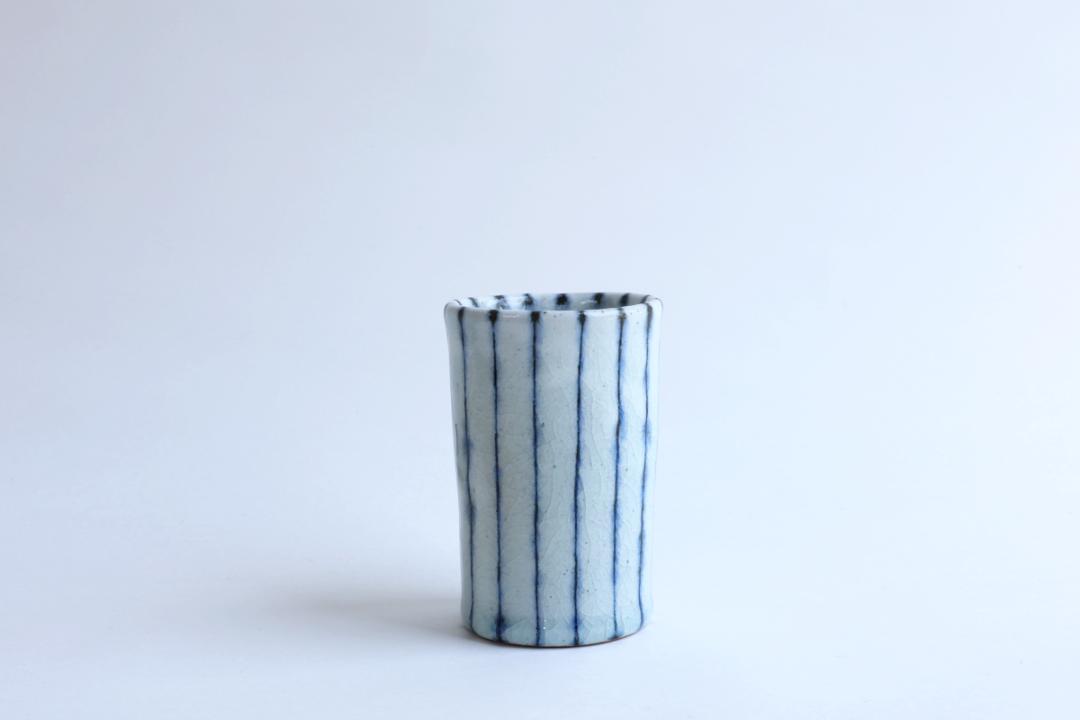 小峠貴美子　筒湯呑み　十草の画像